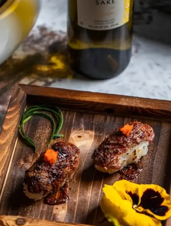 Robata dishes photographed at Mousai